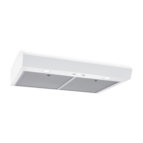 Broan-NuTone MTR1303WW Mantra 30-Inch 350 MAX Blower CFM 1.5 Sones White Range Hood