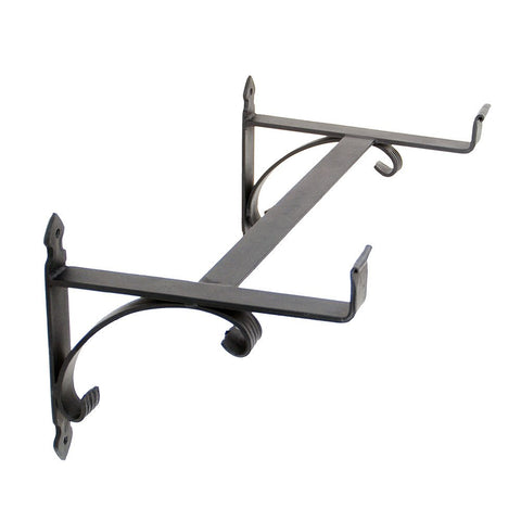 Achla Designs Wrought Iron Scrolls Window Flower Box Bracket