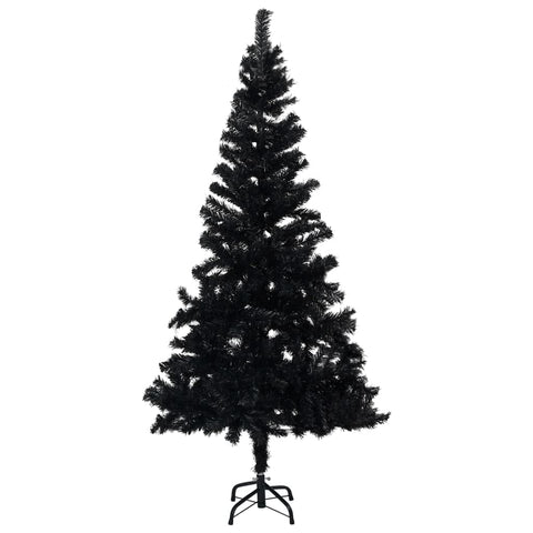 vidaXL Artificial Christmas Tree Black PVC, Steel Large Durable
