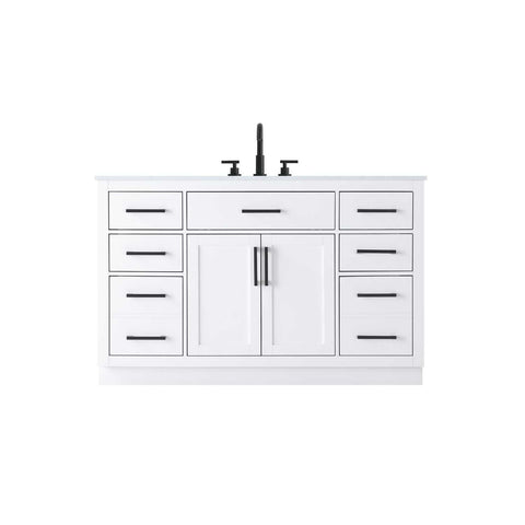 Elegant Kitchen and Bath Alden 54" Single Bathroom Vanity in White