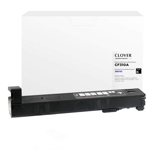 Clover Remanufactured Toner Cartridge Replacement for HP CF310A (HP 826A) | Black