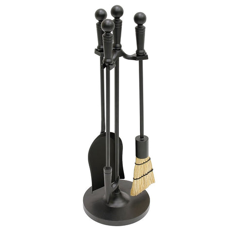 Minuteman International Holden 3-piece Mini Fireplace Stove Tool Set, Black