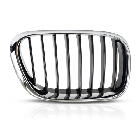 For BMW X5 2000 2001 2002 2003 Grille Passenger Side | Chrome/Black | BM1200153 | 51138402646