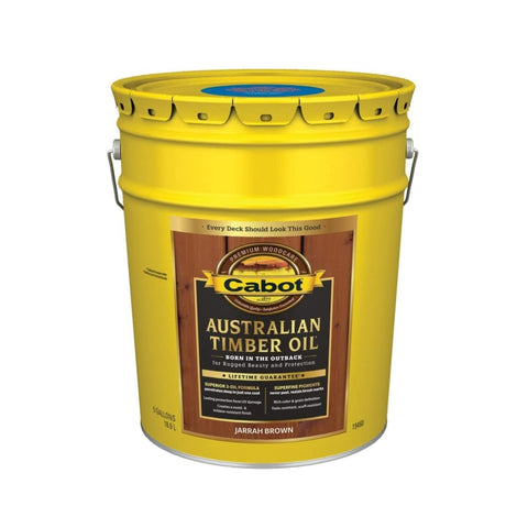 5 gal Cabot 19460 Jarrah Brown Australian Timber Oil Water Reducible