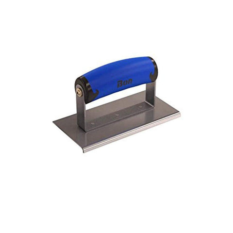 Bon 62-441 6-Inch by 3-Inch Stainless Steel Concrete Sidewalk Edger with 1/8-Inch Radius and 1/4-Inch Deep Comfort Grip Handle