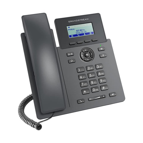 Grandstream GRP2601P IP Phone | 2 Lines, 2 SIP Accounts | 2.4-Inch LCD Display | Dual-Port Gigabit Ethernet with Integrated PoE | Power Adapter Not Included