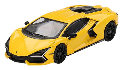 MINI GT Revuelto Giallo (Yellow) Limited Edition 1/64 Diecast Model Car MGT00886