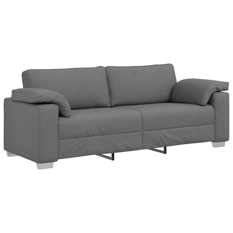 vidaXL Sofa 178cm Dark Grey Fabric, Sleek Living Room Sofa, Rectangular and Sturdy, Comfy Foam Cushions, Breathable Fabric, Chic Wide Armrests