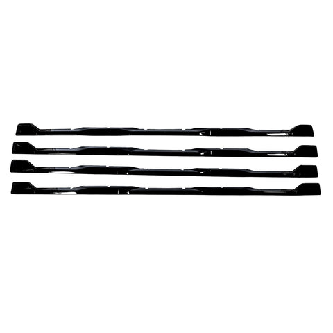 CCI Grille Insert GI208BLK, Tape-On Overlay, 4 Piece, Gloss Black, ABS Plastic, Fits 2024-2025 Chevrolet Silverado 2500/3500 HD