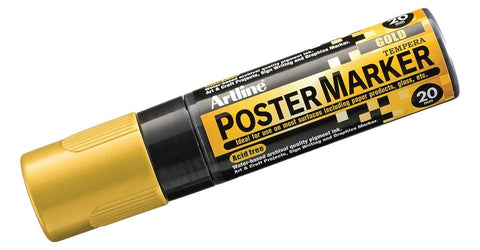 Artline Poster Markers - Metallic Gold, 20 mm