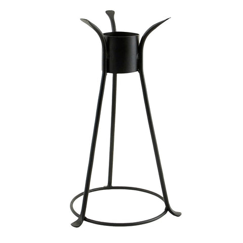 Achla Designs GBS-14 Trestle II Gazing Globe Ball Stand, 13 1/2-in H, Black