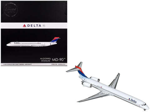 Gemini200 Delta Air Lines MD-90 “Colors in Motion” Model Airplane – 1:200 Scale Die-Cast Aircraft with Landing Gear, N910DN Collectible Display (Ages 14+)