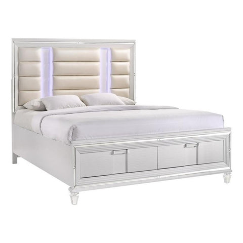 Picket House Furnishings Charlotte 2-Drawer King Storage Bed in White