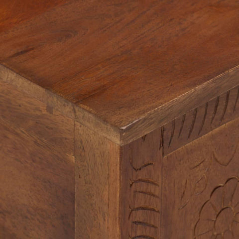 SKM Storage Box 43.3"x11.8"x15.7" Solid Mango Wood
