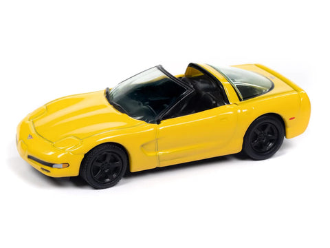 Johnny Lightning 2003 Convertible 50th Anniversary Millennium Yellow Classic Gold Collection 1/64 Diecast Model Car JLCG033-JLSP387A