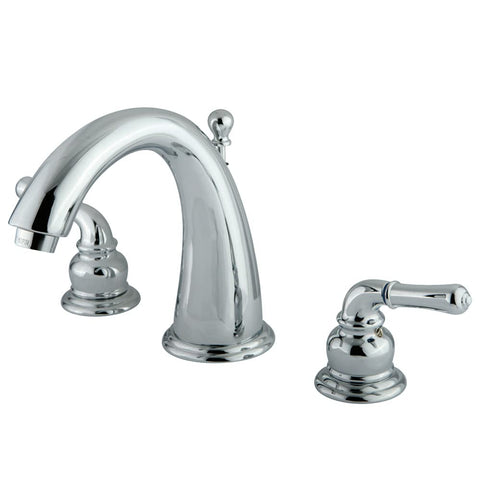 Kingston Brass KS2961 Naples Widespread Lavatory Faucet, Polished Chrome