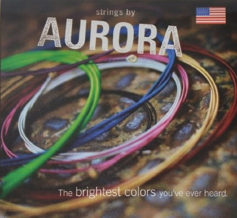 Strings by AURORA AUR-EB45125 Color Strings for Electric 5-String Base, Orange