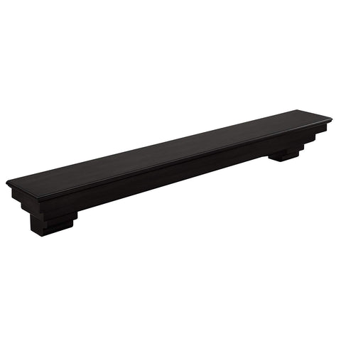 SEI Furniture Alconbury Fireplace Mantel Floating Shelf, Smoked Ash (AMZ0703AF)