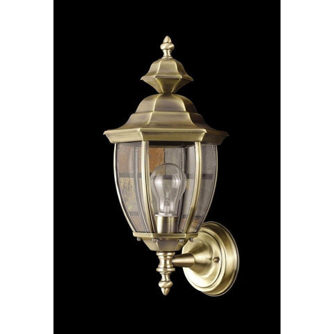 Cal Lighting OL-154WD-AB Transitional 120V,E27,100W,8 X 16 1/2 X 7 1/2,Sb in Brass - Antique Finish,