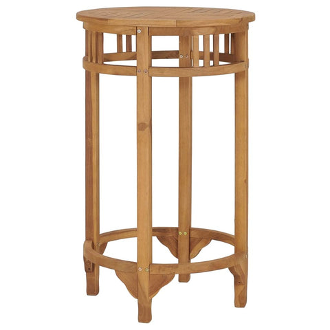 vidaXL Bar Table Teak Solid Teak Wood Compact Durable Bar Table