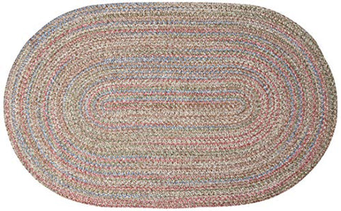 Rhody Rug Sophia SO35 Brown 6' x 6' Round - Braided Area Rug, Home Decor, Floor Mat or Bedroom Rug - Easy Care, Ideal for High Traffic Areas in Hallway and Living Room - Made in USA