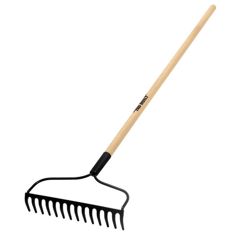 Truper 31353 Tru Built 48-Inch 14 Teeth Welded Bow Rake, Wood Handle