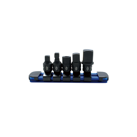 Astro Tools 78105 5pc 1/4" Nano Drive Size Adapter Set