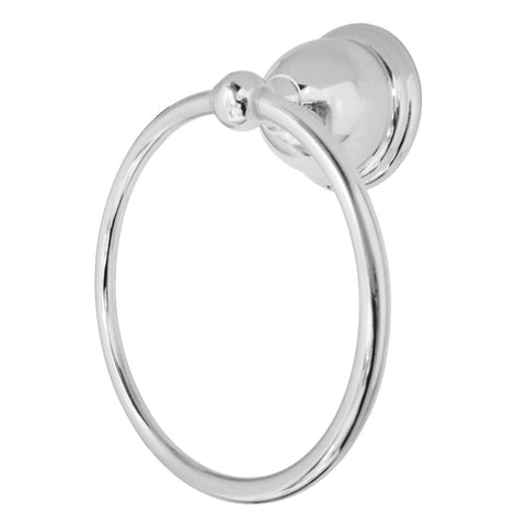 Kingston Brass BA3964C Restoration 6-Inch Towel-Ring, Polished Chrome