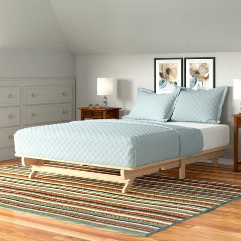Fast Furnishings Farmhouse Full Size Solid Wood Platform Bed Made in USA