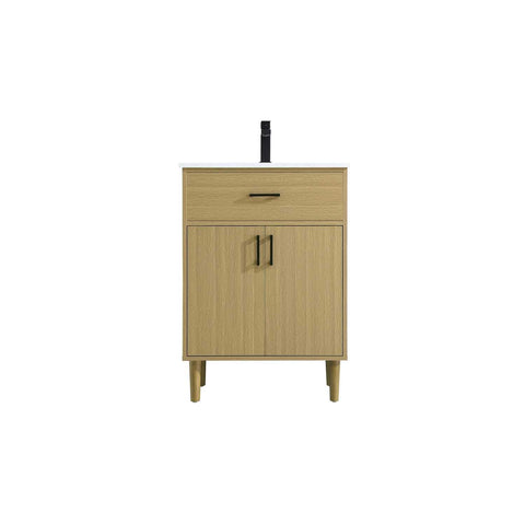 Elegant Kitchen and Bath Chandler 24" Single Bathroom Vanity in Honey Brown