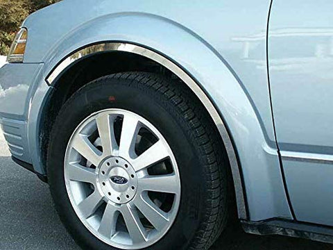 QAA is Compatible with 2008-2009 Ford Taurus X 6 Piece Stainless Wheel Well Accent Trim WQ48355