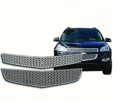 New Chrome Grille Cover Insert Overlay Fits Chevy Traverse LS & LT 2009 - 2012 gi-75