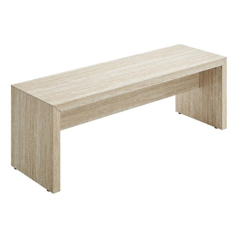 Modway Mirella 53.5" Faux Travertine Indoor Bench - Modern Entryway Bench in Travertine