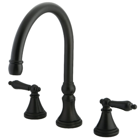 Kingston Brass KS2345AL Roman Tub Faucet, 8-Inch Adjustable Center, Oil Rubbed Bronze