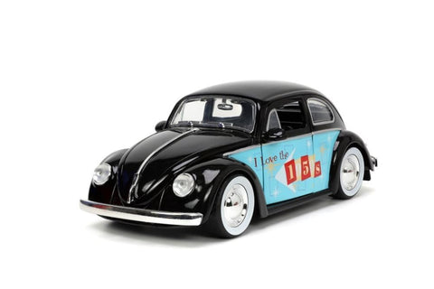 Jada Toys I Love The 50’s 1:24 1959 Volkswagen Beetle Die-Cast Car, Toys for Kids and Adults, Black