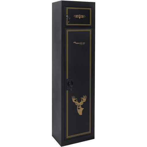 American Furniture Classics Model 906 5 Gun Metal Security Cabinet