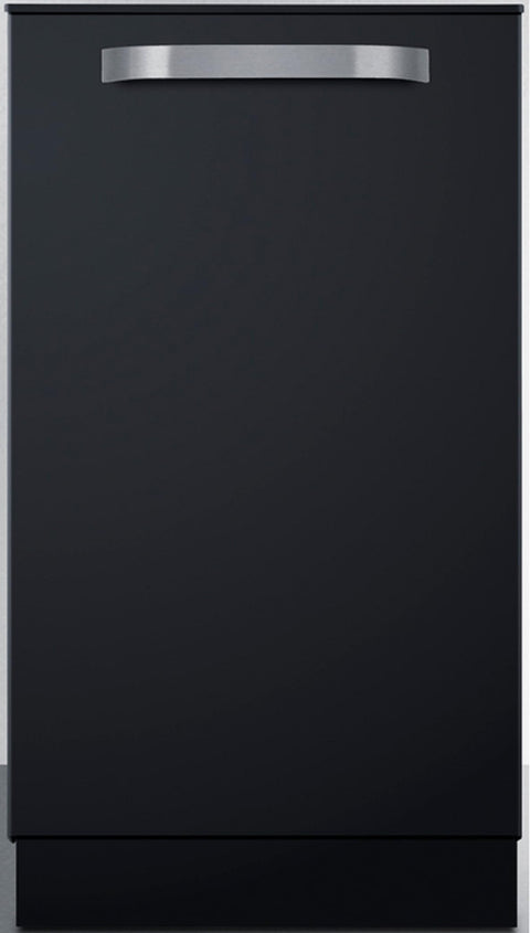 18inch wide ADA compliant ENERGY STAR certified dishwasher in black with top controls