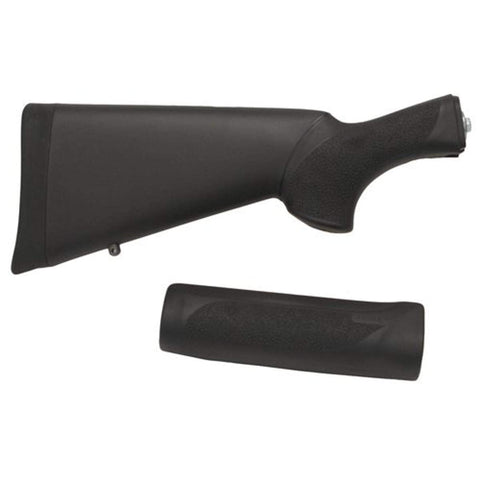 Hogue OverMolded Rubber Shotgun Stock & Forend Kit For Remington 870 (12 Gauge), Black - 08712