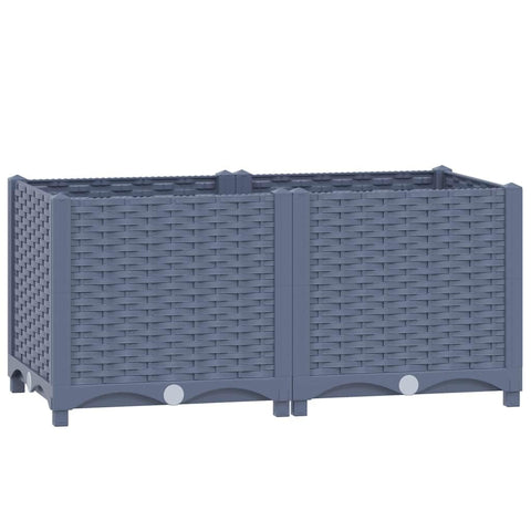 vidaXL Outdoor Planter for Garden & Patio, Durable Raised Bed, Herb Box, Floral & Veggie Display