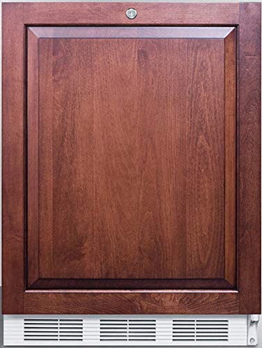 Summit Appliance FF6LWBI7IFADA ADA Compliant Commercial All-Refrigerator with Built-in General Purpose Use with Integrated Door Frame for Overlay Panels, Auto Defrost, Front Lock and White Cabinet