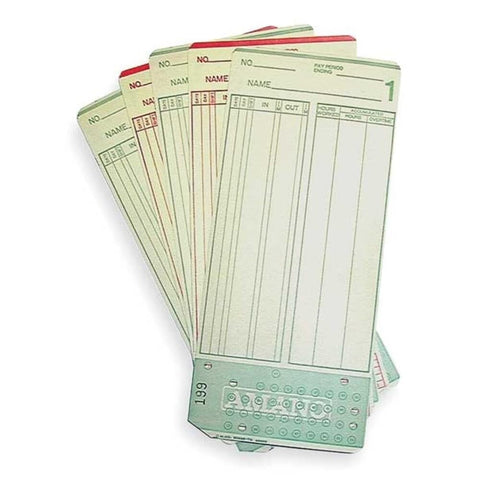AMANO MJR-7000 Time Cards Numbered 0-99 with 1000 Cards per Box. Compatible with All Pay Periods Such as Weekly, Bi-Weekly, Monthly &, Semi-Monthly.