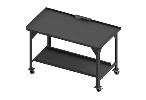 Durham DWBM-3060-BE-PS-95 Mobile Heavy Duty Workbench, powerstrip