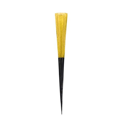 Oakestry SC-02Y Yellow Glass Candle Holder with Decorative Garden Stake – Tea Light Holder for Outdoor Decor, Pathway Lighting, Patio Accent, and Garden Ornaments