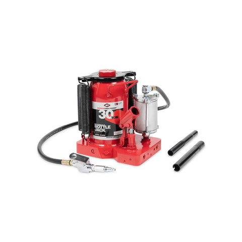 AFF 30 Ton Bottle Jack - Manual & Air Assist Hydraulic Jack for Lifting Heavy Trucks & Equipment - Super Duty