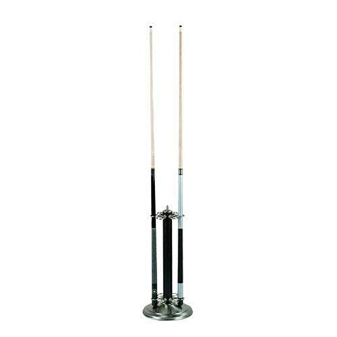 RAM Gameroom Products 24-Inch Pool Cue Holder, Matte Black Finish and Stainless Steel Accents, 24-Inch