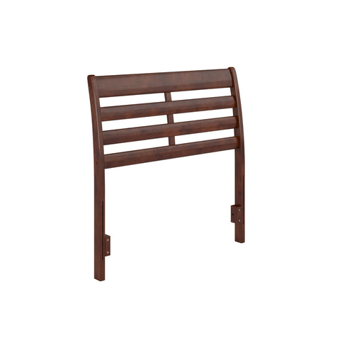 AFI, Savannah Twin Solid Wood Headboard with Attachable Charger, Walnut