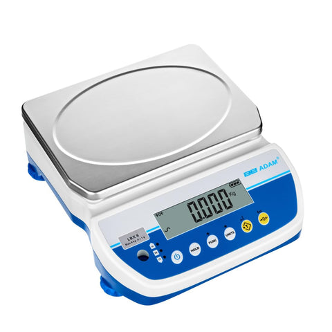 Adam Equipment LBX 6- Latitude Compact Bench Scales- Cap: 12lb/6kg, Readability: 0.002lb/1g Industrial Scale, Digital Scale, for Warehouse, Shipping & Receiving, Manufacturing, Built-in Battery