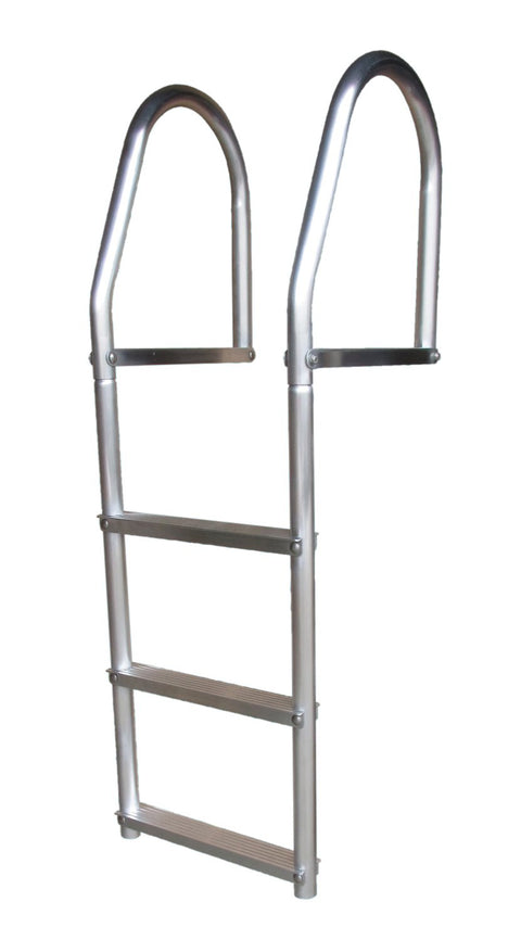 Dock Edge + ECO Weld Free Fixed Dock Ladder, 3 Steps, Aluminum