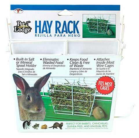 Pet Lodge® Wire Hay Rack | Hay & Grass Feeder | Manger for Rabbit, Hamster, Guinea Pig, Chinchilla, Ferret, & Other Small Animals