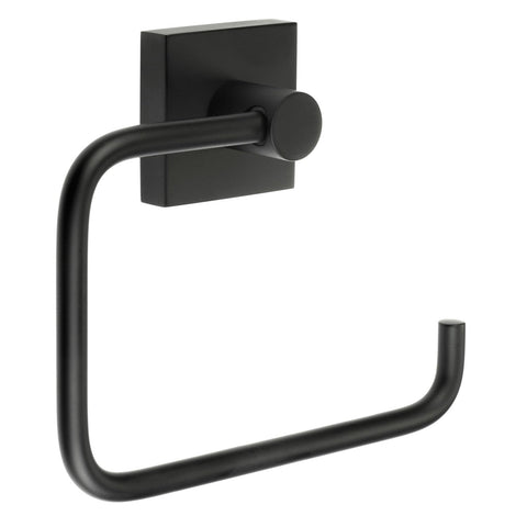 SMEDBO House Euro Style Bathroom Accessory Wall Mounted Toilet Paper Holder, Matte Black